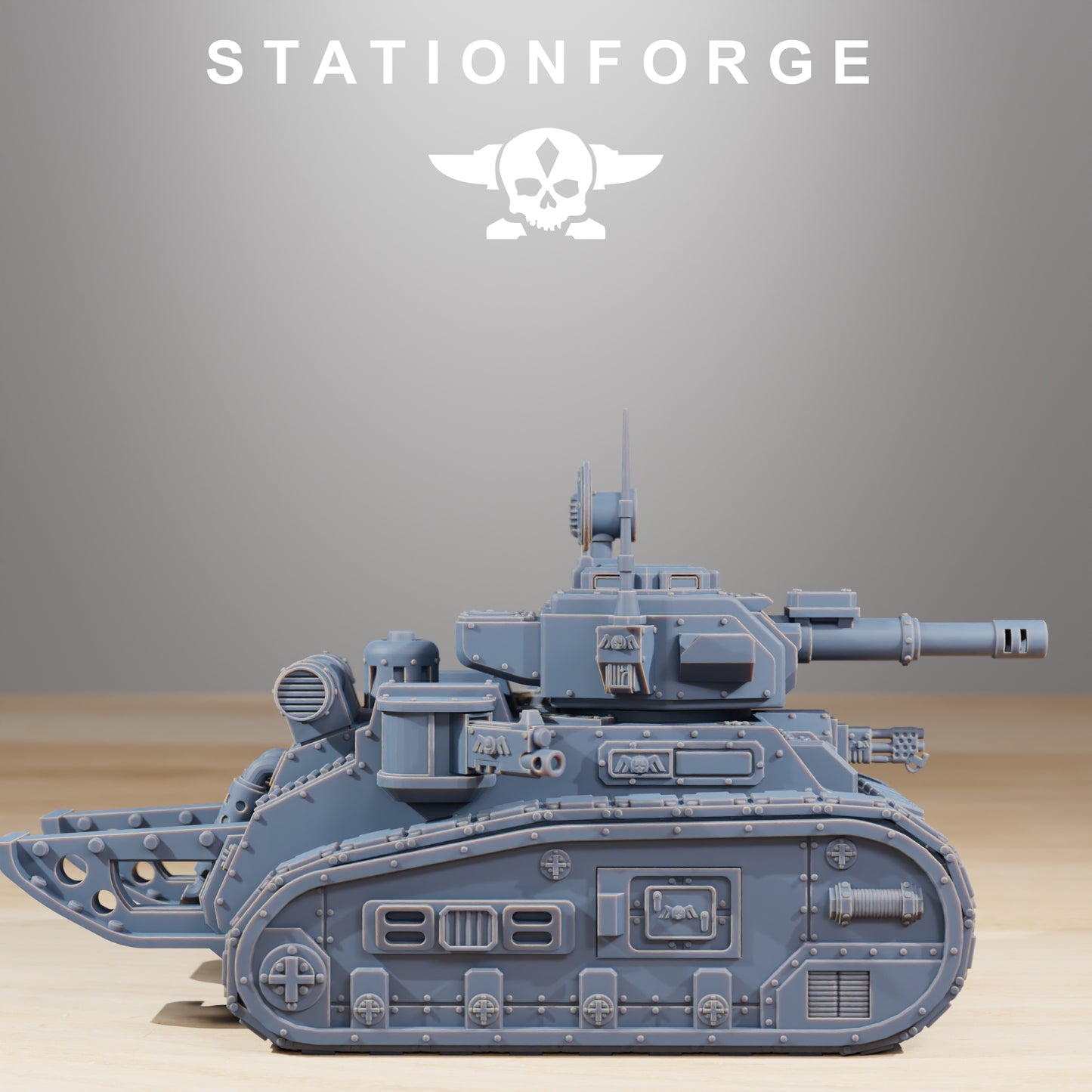 Light Imperial Battle Tank of the Grim Guard, Death Division, Russ Korps