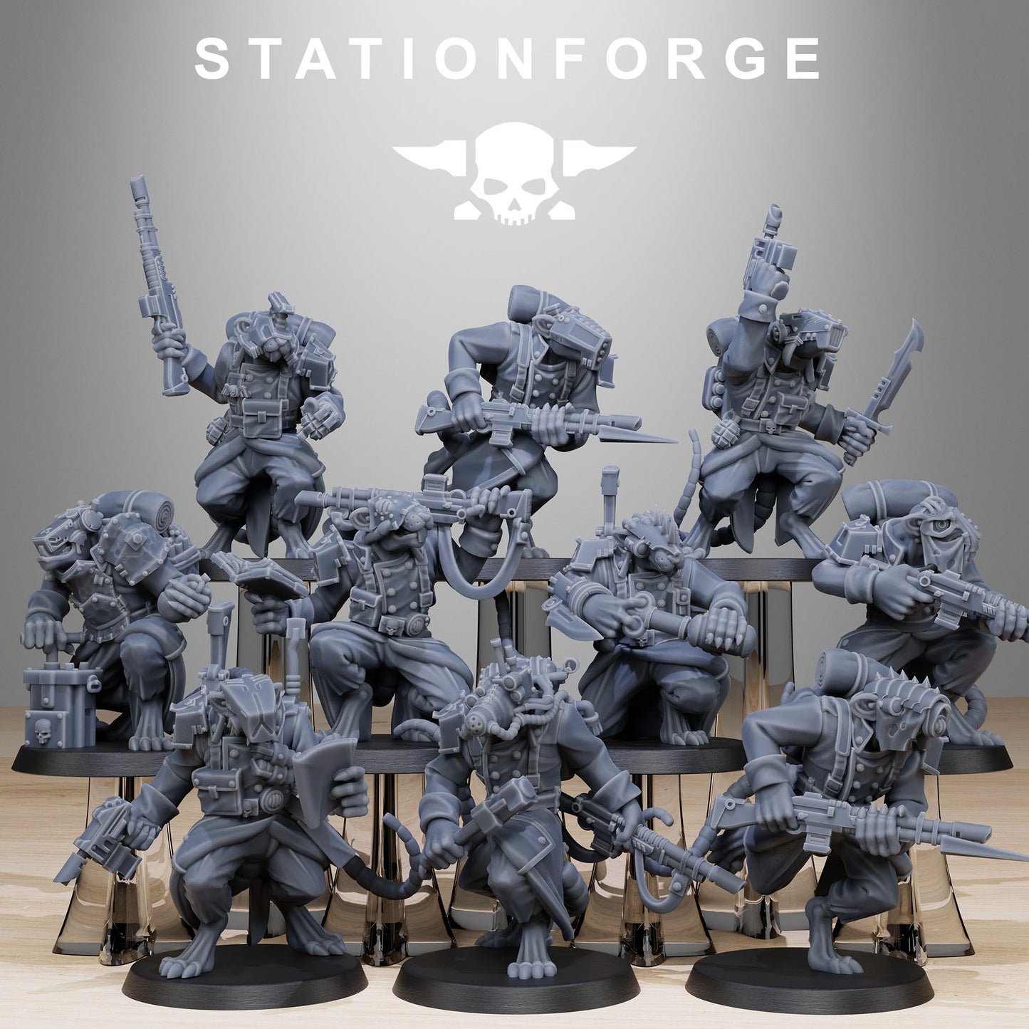 Imperial Soldiers of the Grim Guard x 10, Death Division, Raticus Korps