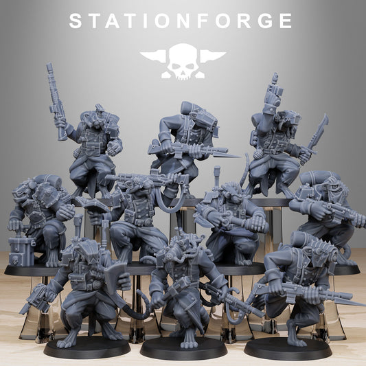 Imperial Soldiers of the Grim Guard x 10, Death Division, Raticus Korps