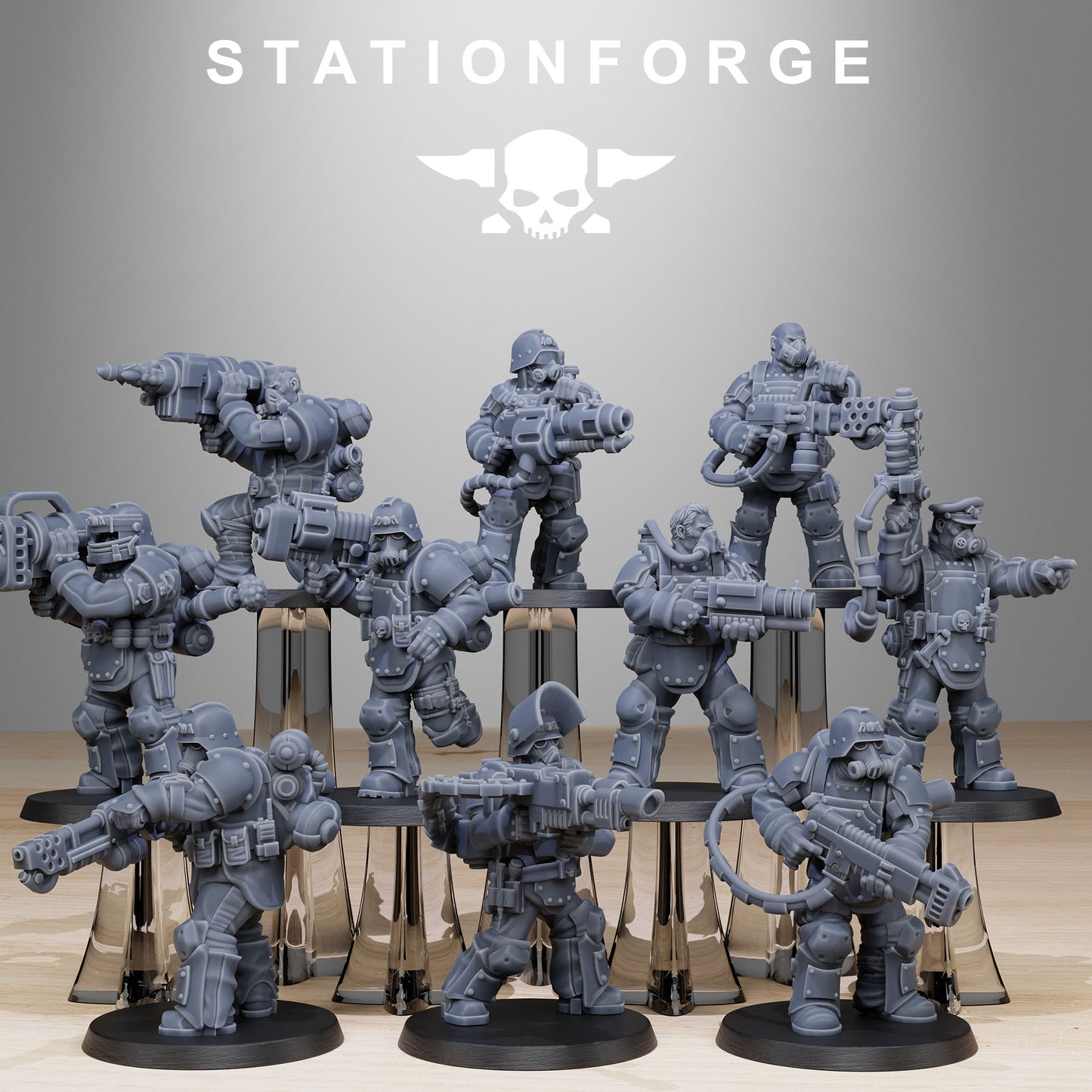 Imperial Soldiers of the Grim Guard x 10, Death Division, Armoured Korps