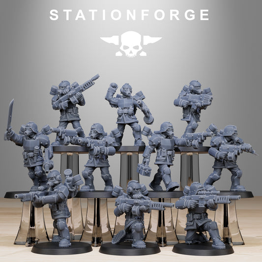 Imperial Soldiers of the Grim Guard x10, Death Division, Jump Infantry Korps