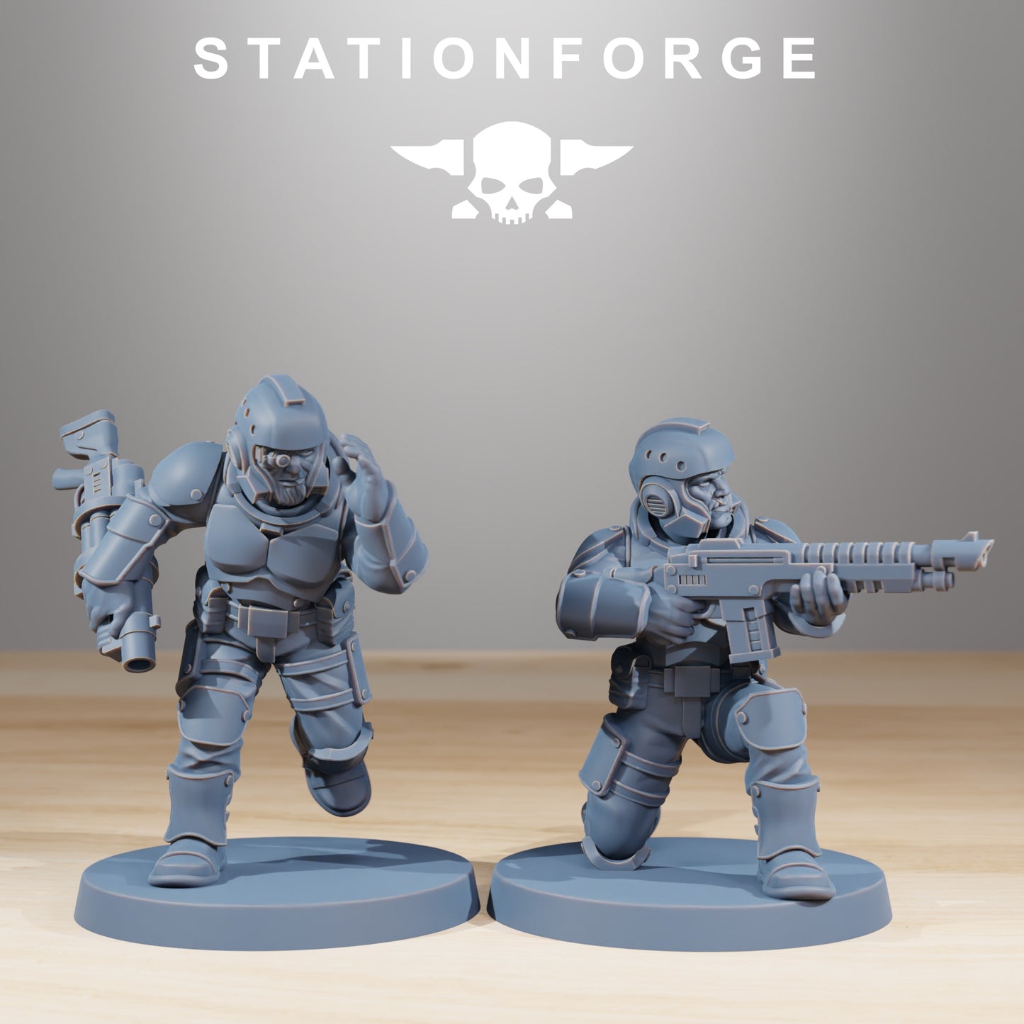 Imperial soldiers of the Vaskar x 10, Infantry Platoon, Shock trooper Squad