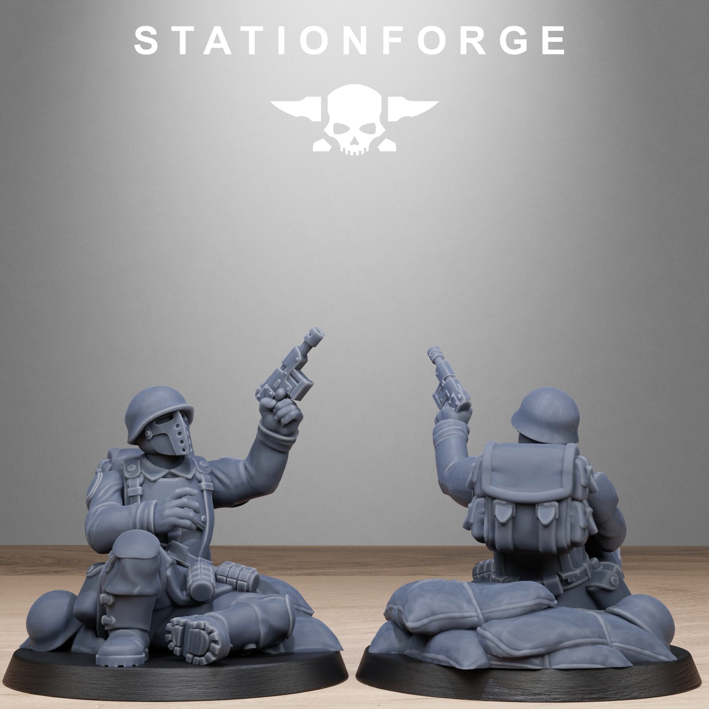 Fallen Soldiers of the Free Guard x 10, Imperial Division, Wounded Korps