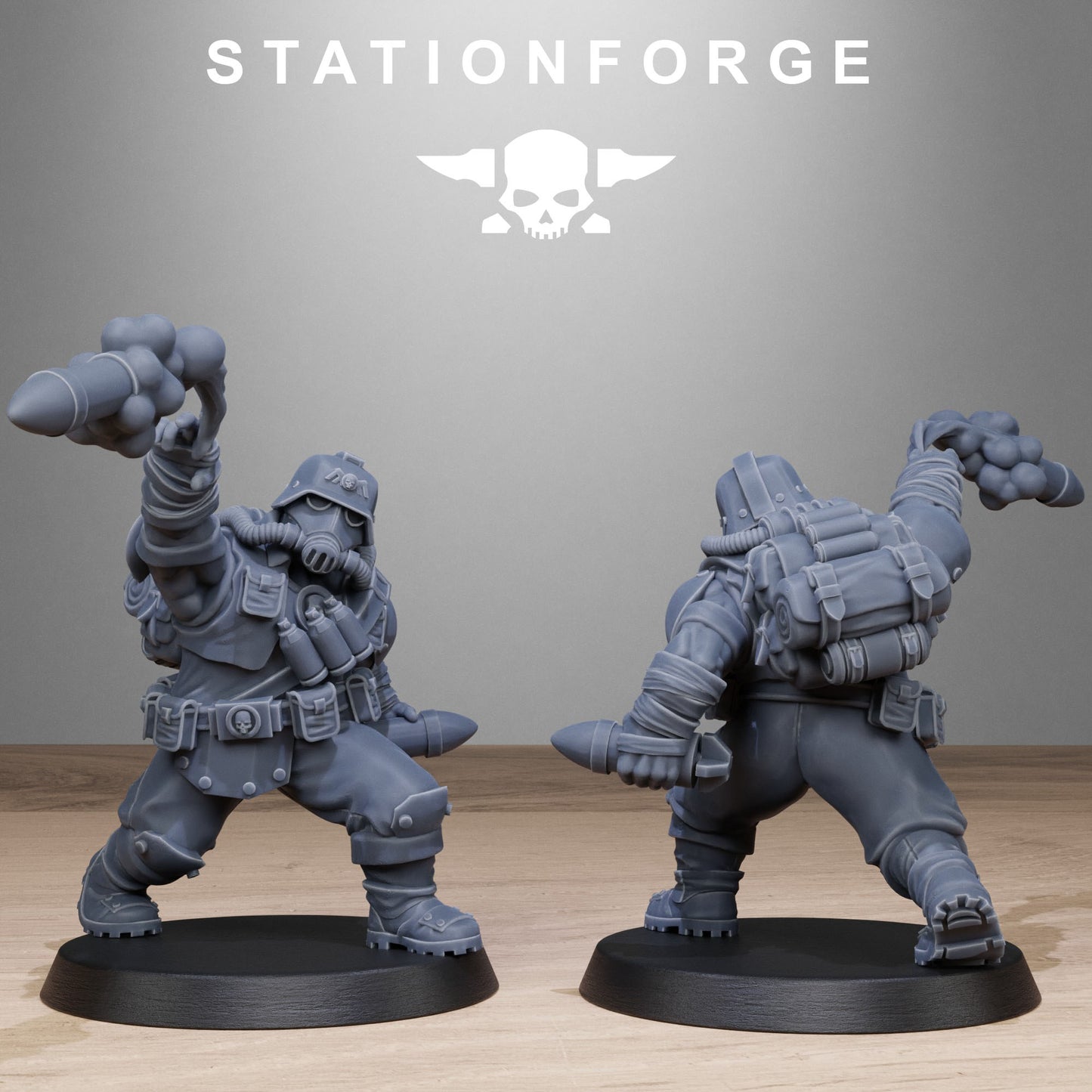 Imperial Ogres of the Grim Guard x 10, Death Division, Jungle Mutant Korps