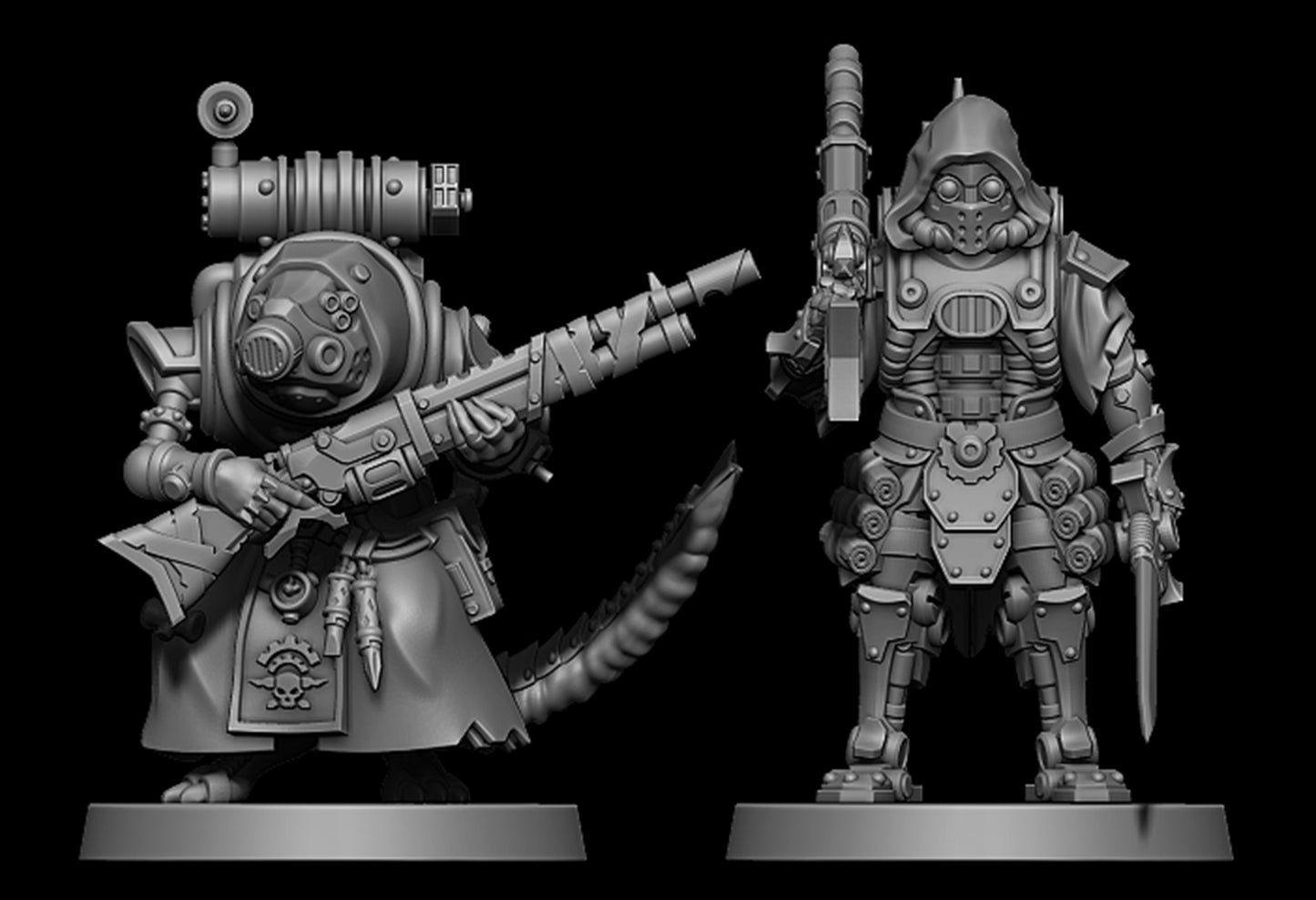 Scavenger Raticus Grunts x11 Ranger Squad, Vanguard Core, Mech Division