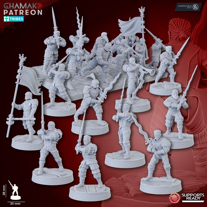 Armies of the Old Empire - Heavy Swordmen x 10, Infantrymen