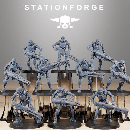 Robot Warriors of the Necro Tombs x 10, Rifles (including Scythes), Astronet X1