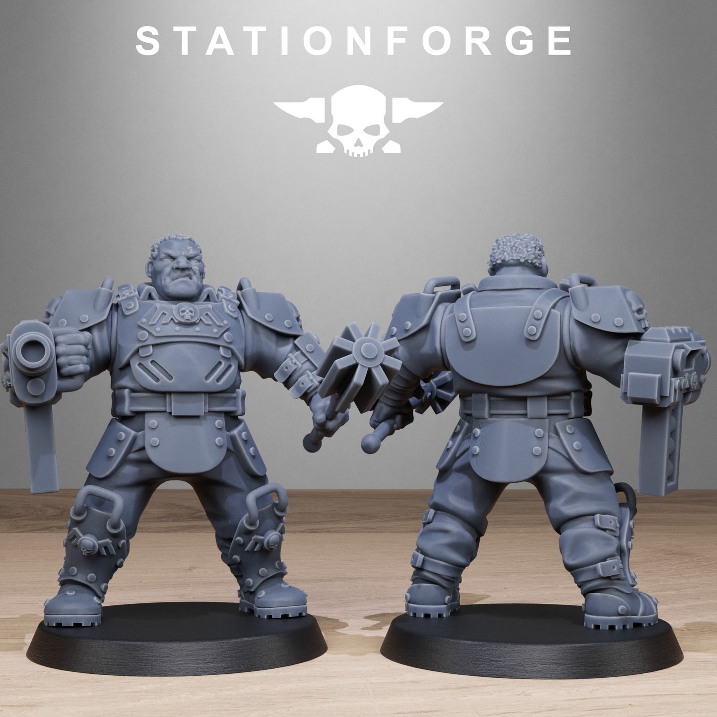Imperial Ogres of the Grim Guard x 10, Death Division, Armoured Mutant Korps