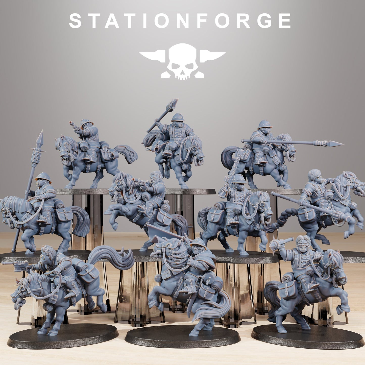 Pony Cavalry Riders of the Grim Guard x 10, Rough Ground Division, Cavalry Korps