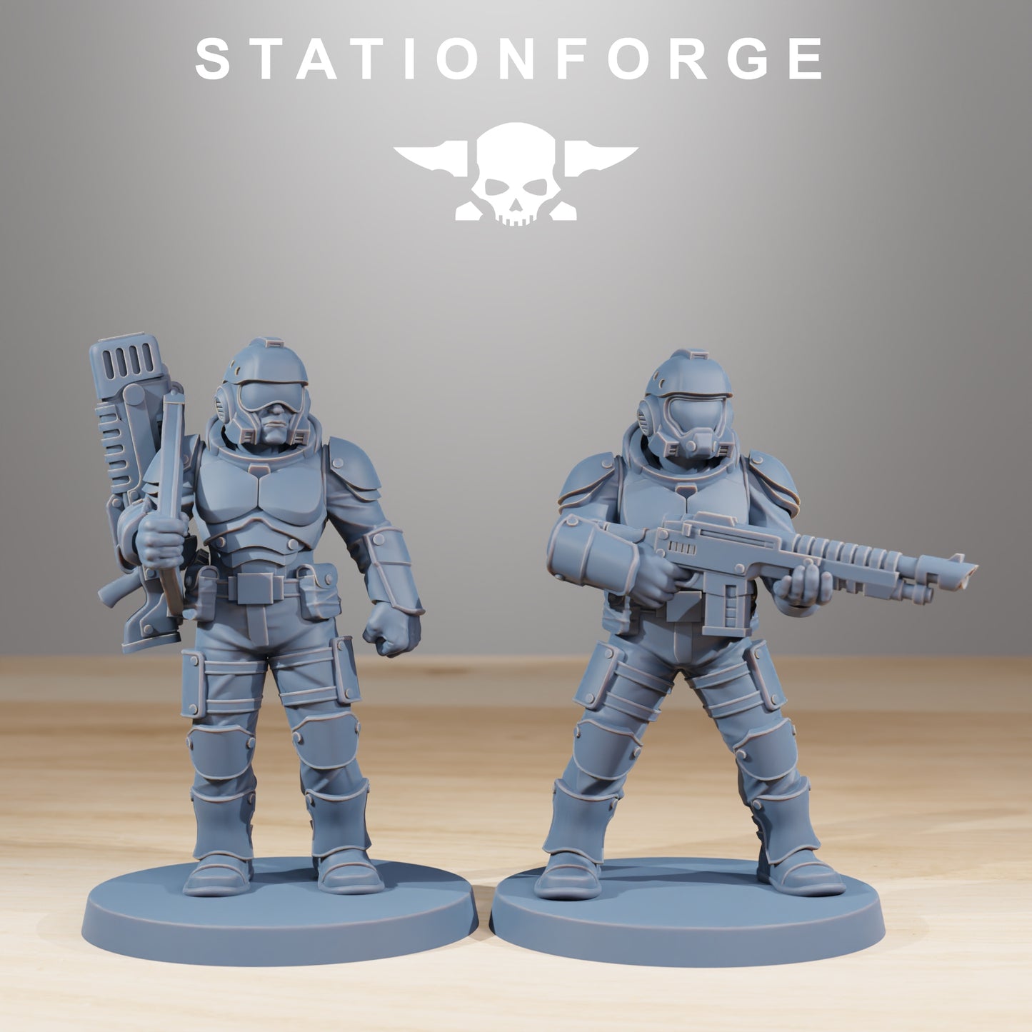 Imperial soldiers of the Vaskar x 10, Infantry Platoon, Shock trooper Squad