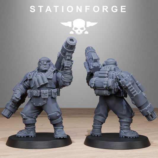 Imperial Ogres of the Grim Guard x 3, Death Division, Jungle Mutant Korps