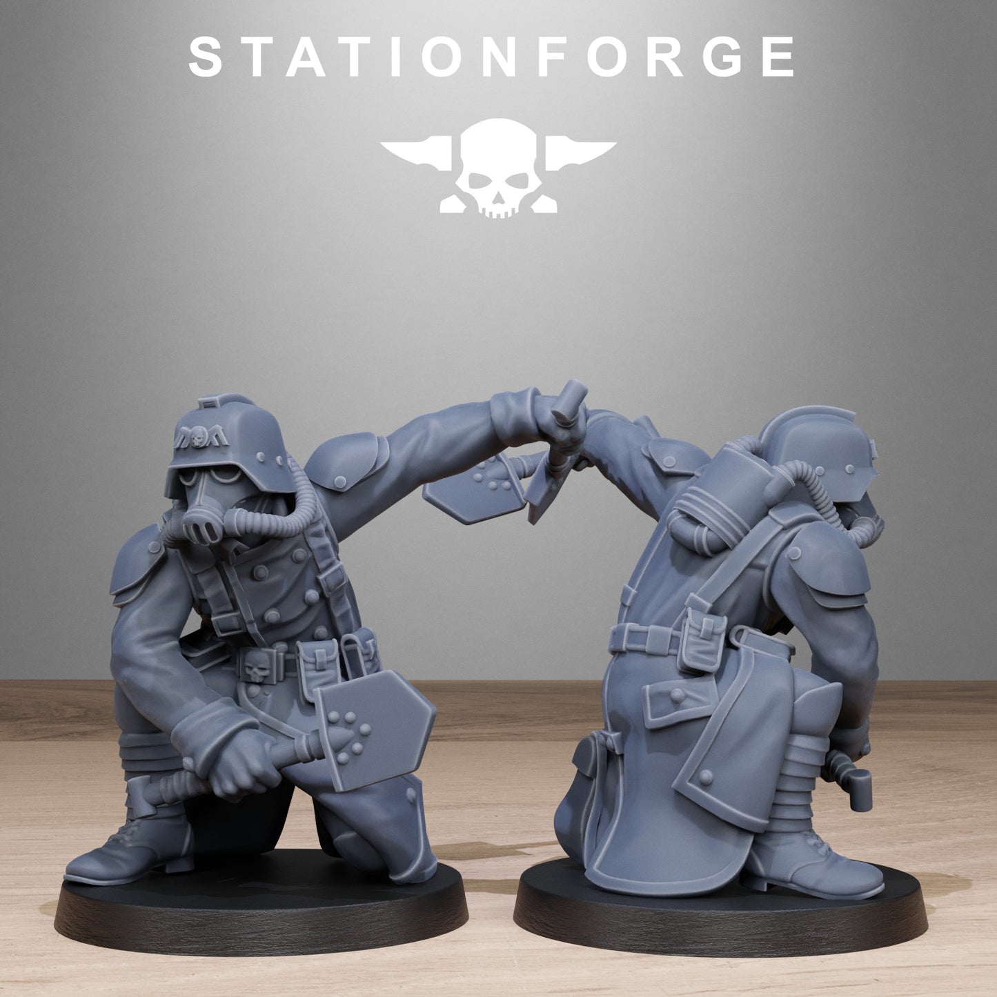 Imperial Shovel Fighters of the Grim Guard x10, Death Division, Fighters Korps