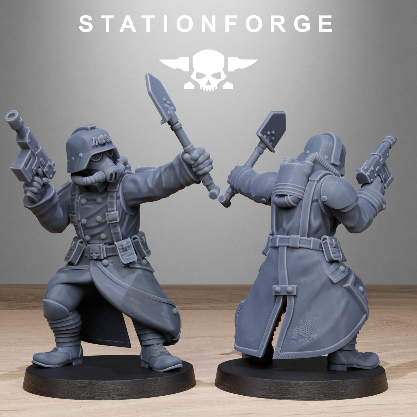 Imperial Shovel Fighters of the Grim Guard x10, Death Division, Fighters Korps