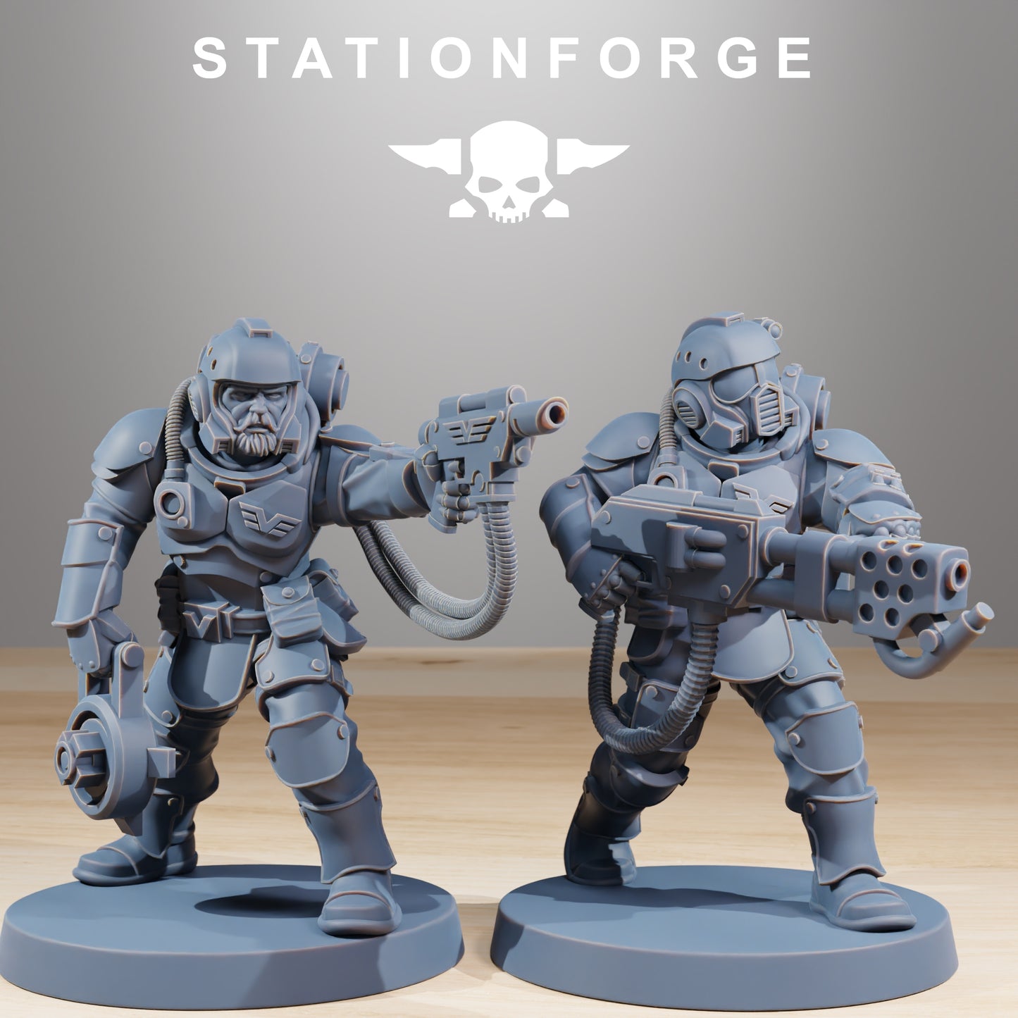 Imperial soldiers of the Vaskar x 10, Commandos Platoon, Shock trooper Squad