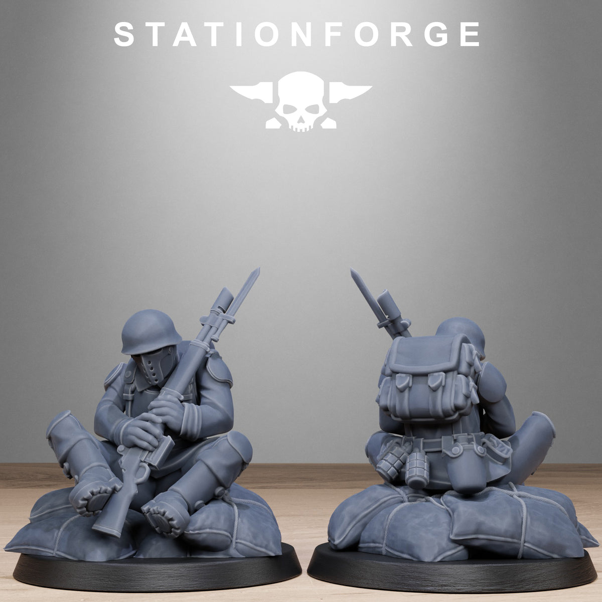 Fallen Soldiers of the Free Guard x 10, Imperial Division, Wounded Korps