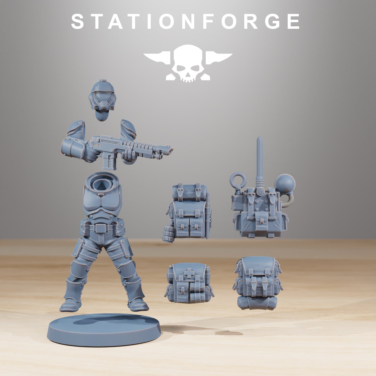 Imperial soldiers of the Vaskar x 10, Infantry Platoon, Shock trooper Squad