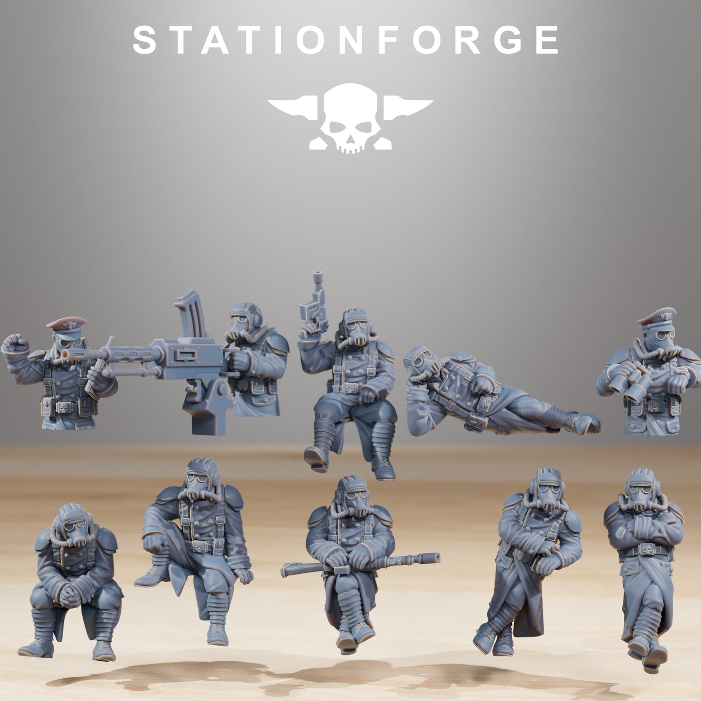 Heavy Imperial Battle Tank of the Grim Guard, Death Division, Russ Korps