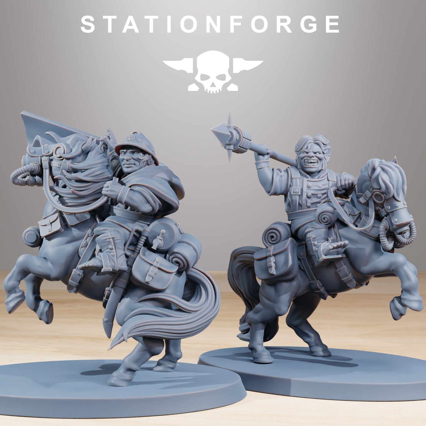 Pony Cavalry Riders of the Grim Guard x 5, Rough Ground Division, Cavalry Korps
