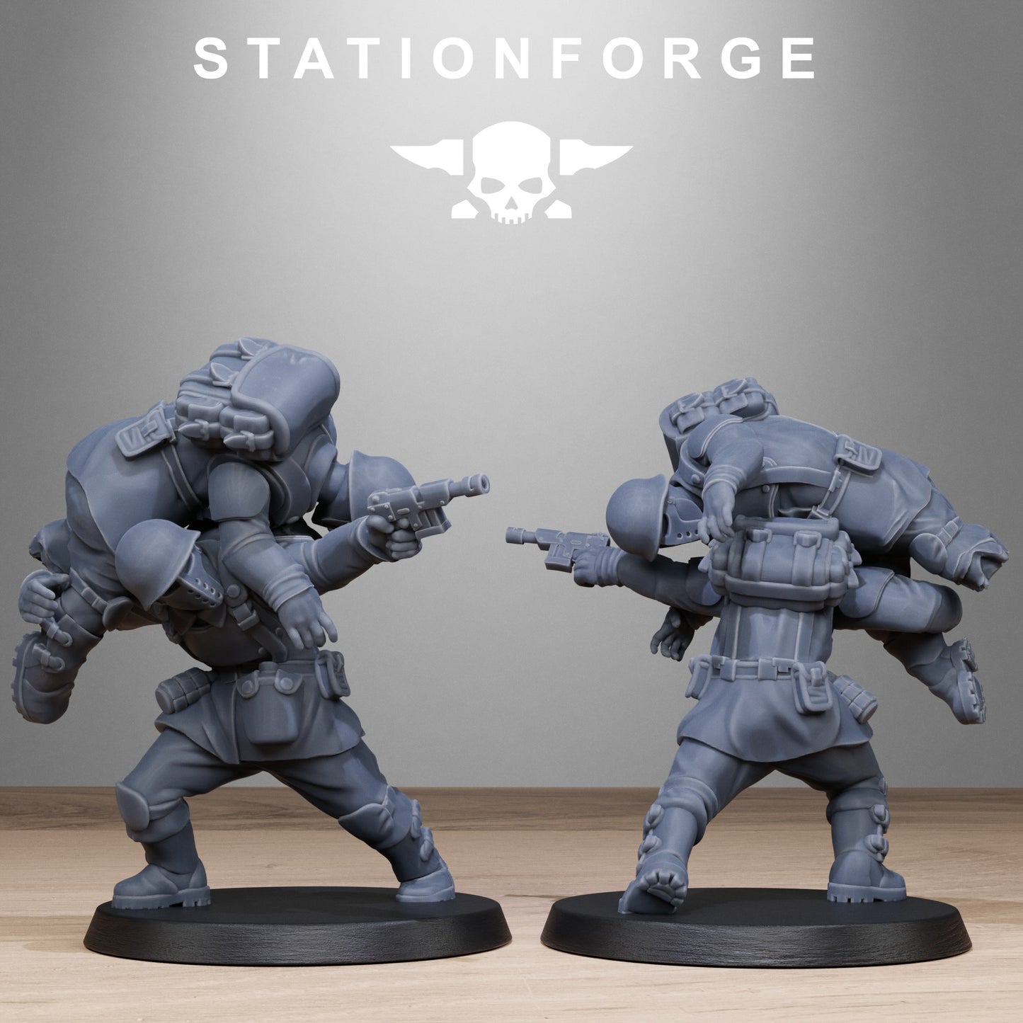 Fallen Soldiers of the Free Guard x 10, Imperial Division, Wounded Korps