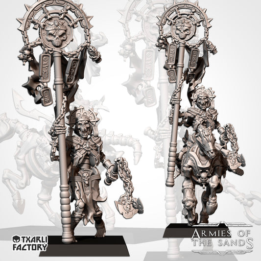 Armies of the Sand - Standard Bearer Multipack, Tomb Legions, Kings Chosen