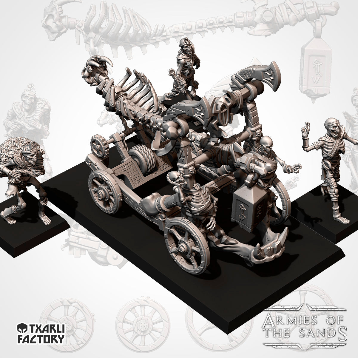 Armies of the Sand - Bone Catapult, Tomb Artillery, Skull Kings