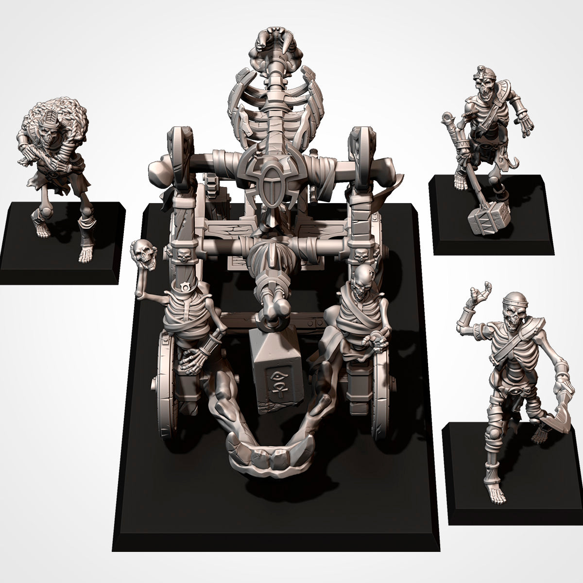 Armies of the Sand - Bone Catapult, Tomb Artillery, Skull Kings