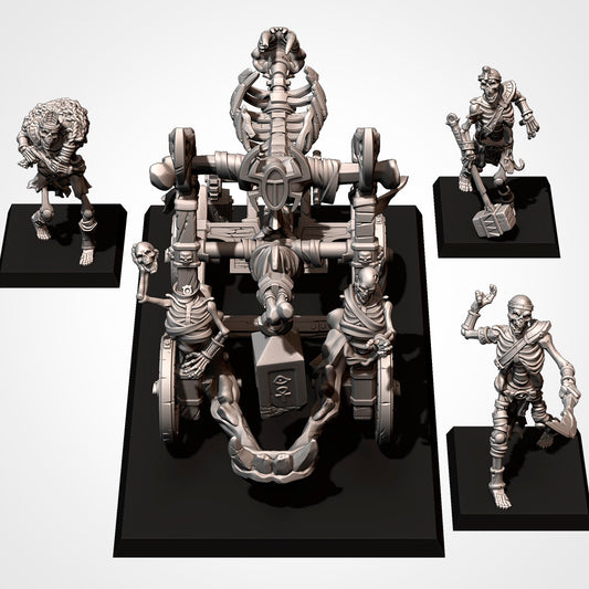 Armies of the Sand - Bone Catapult, Tomb Artillery, Skull Kings