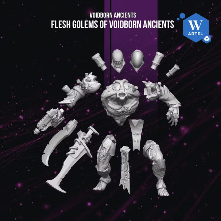 Artel W, Dark Voidborn Ancients, Flesh Golems, Grotesque Monstrosity, Coven