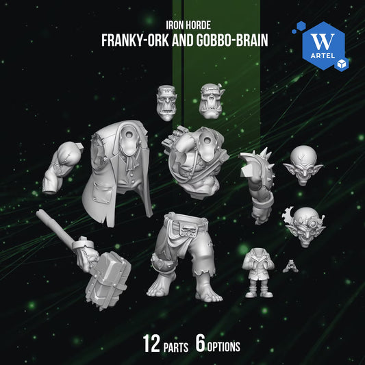 Artel W, Iron Horde, Franky-Ork and Gobbo-Brain, Boss, Painboy