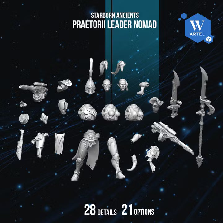 Artel W, Starborn Ancients, Praetorii Squad Nomads, Dire Guardians, Elder Ones