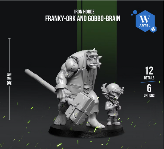 Artel W, Iron Horde, Franky-Ork and Gobbo-Brain, Boss, Painboy