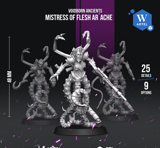 Artel W, Dark Voidborn Ancients, Mistress of Flesh Arache, Eldar Ones, Coven