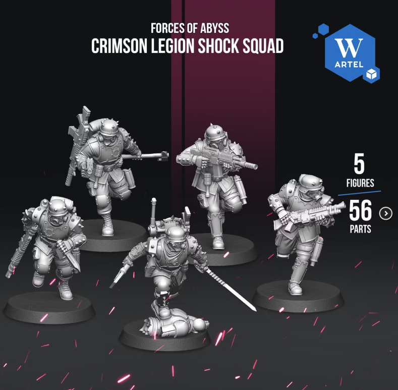 Artel W, Forces of Abyss, Crimson Legion Shock Squad, Traitor Gaurd