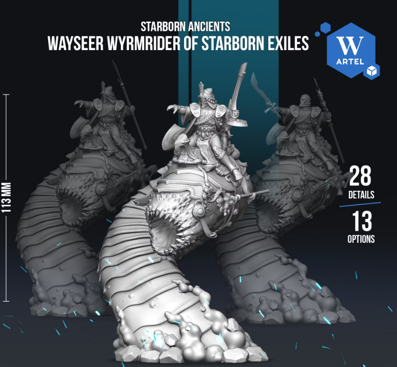 Artel W, Starborn Exiles, Wayseer Wyrmrider, Warlock, Elder Ones