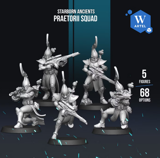 Artel W, Starborn Ancients, Praetorii Squad, Dire Guardians, Elder Ones