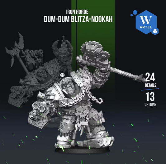 Artel W, Iron Horde, Dum-Dum Blitza-nookah, Warboss, Orc