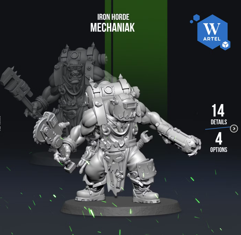 Artel W, Iron Horde, Mechaniak, Big Mec, Orc