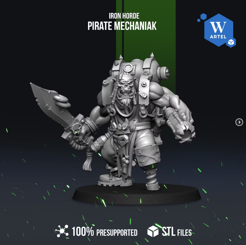 Artel W, Iron Horde, Mechaniak, Big Mec, Orc, Pirate