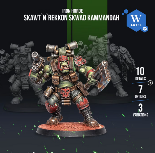 Artel W, Iron Horde, Skawt’n’Rekkon Skwad Kammandah, Orc Commando Boss