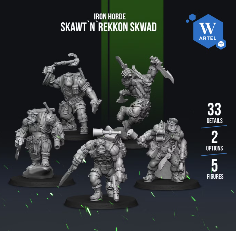 Artel W, Iron Horde, Skawt’n’Rekkon Skwad, Orc Commandos