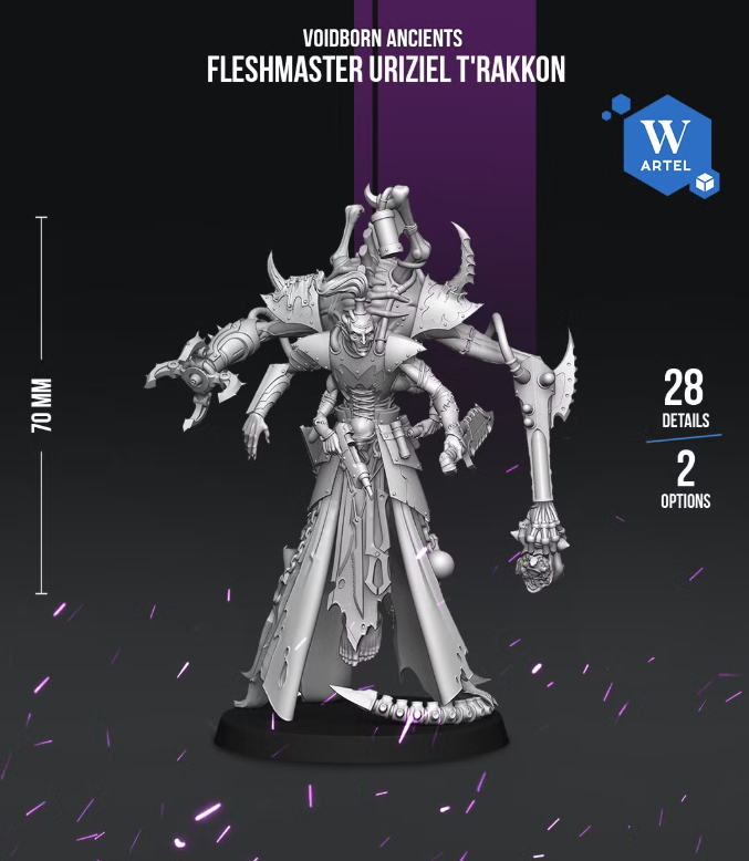 Artel W, Dark Voidborn Ancients, Fleshmaster Uriziel T'Rakkon, Eldar Ones, Coven