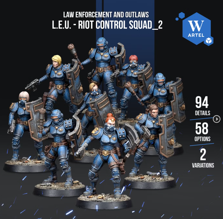 Artel W, Inquisition, Riot Control Squad x 10, Imperial Law Enforcment Agents