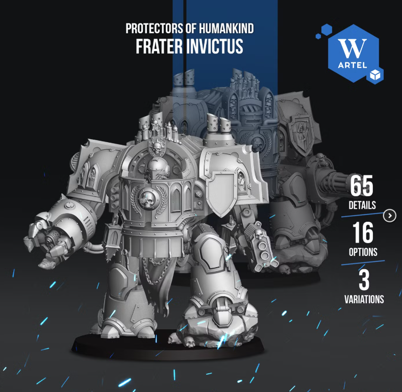 Artel W, Protectors Of Humankind, Venerable Frater Invictus, Dread Robot Marine