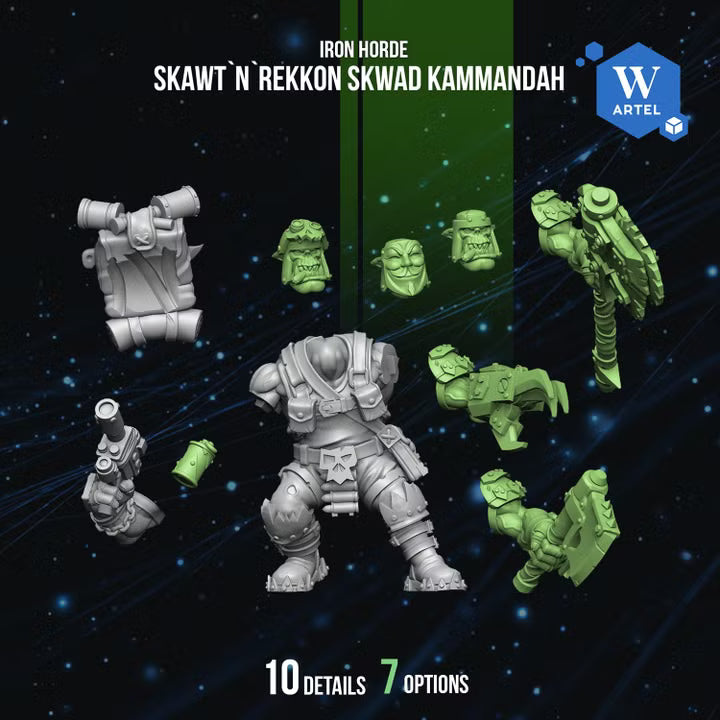 Artel W, Iron Horde, Skawt’n’Rekkon Skwad Kammandah, Orc Commando Boss