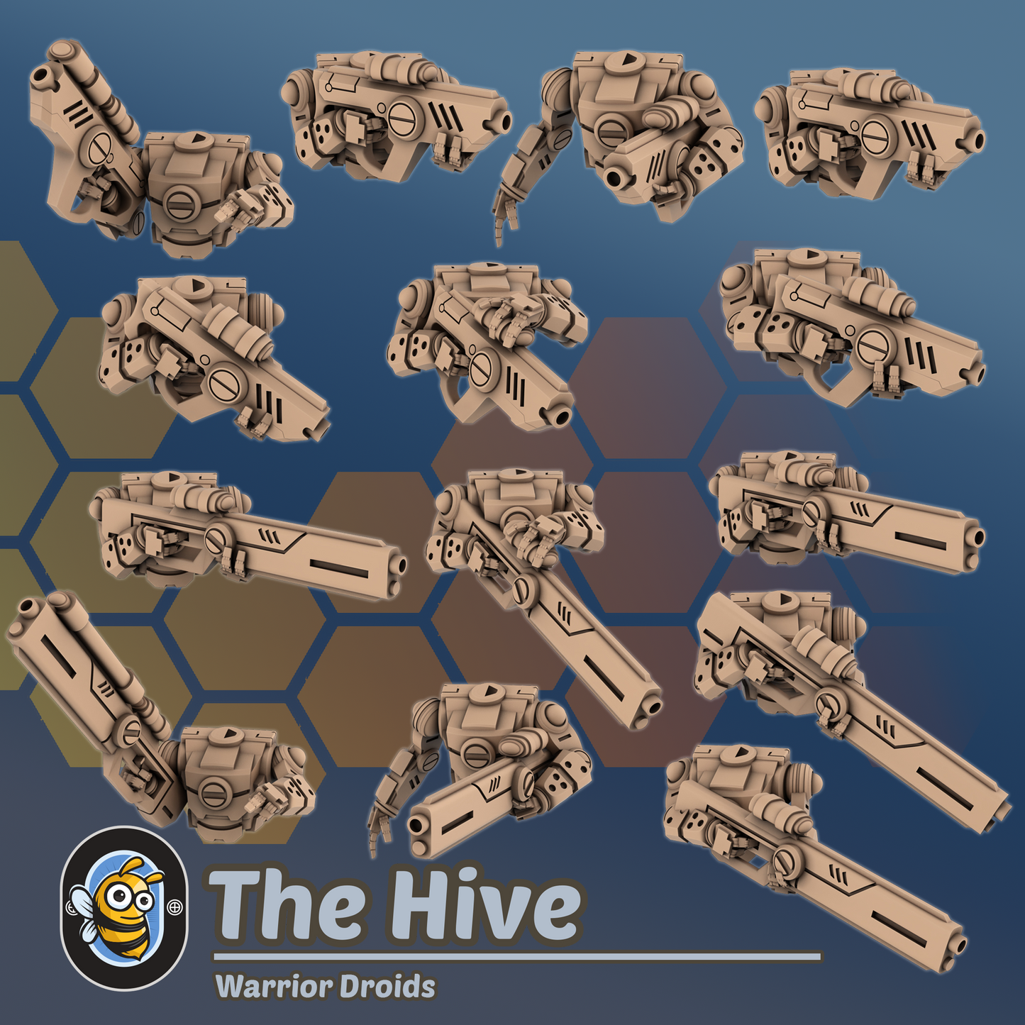 Greater Good Rifle Droid Warriors x 10, Fire Team, The Hive
