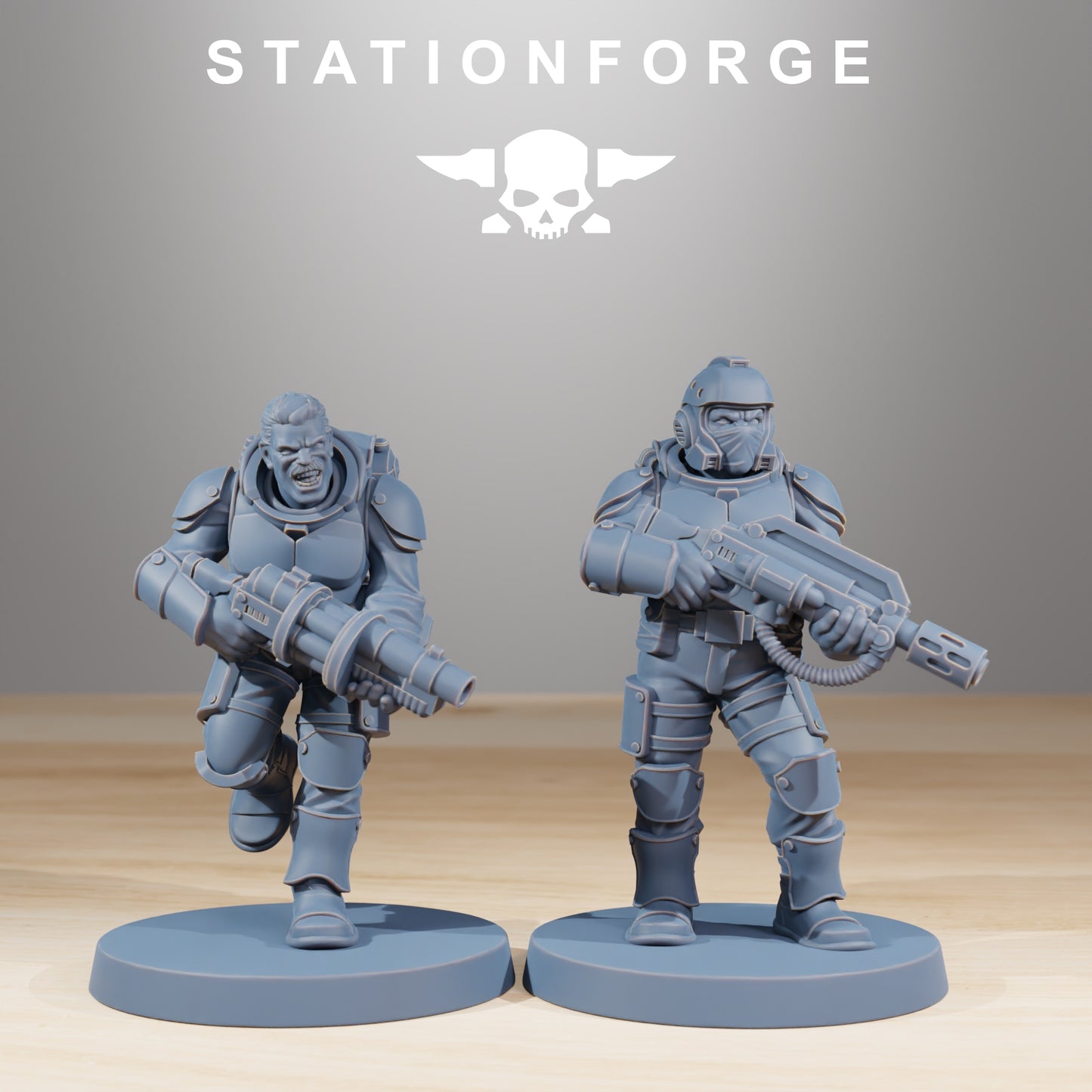 Imperial soldiers of the Vaskar x 10, Infantry Platoon, Shock trooper Squad
