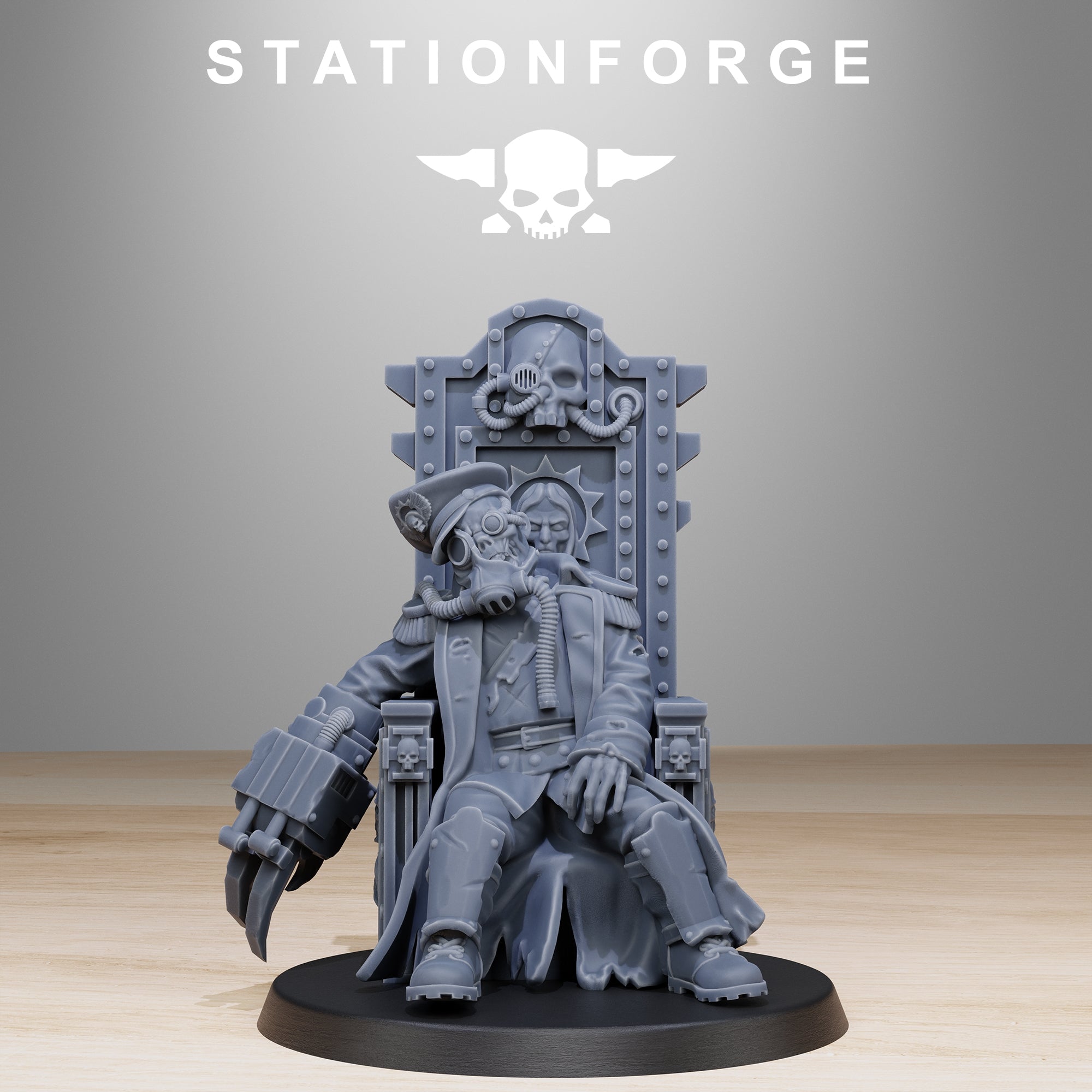 Grim Guard Stationforge Set Di 10 Miniature Imperial Soldiers Of The Grim Guard - Death Division E Commando Korps The Division 2 - Foto 8