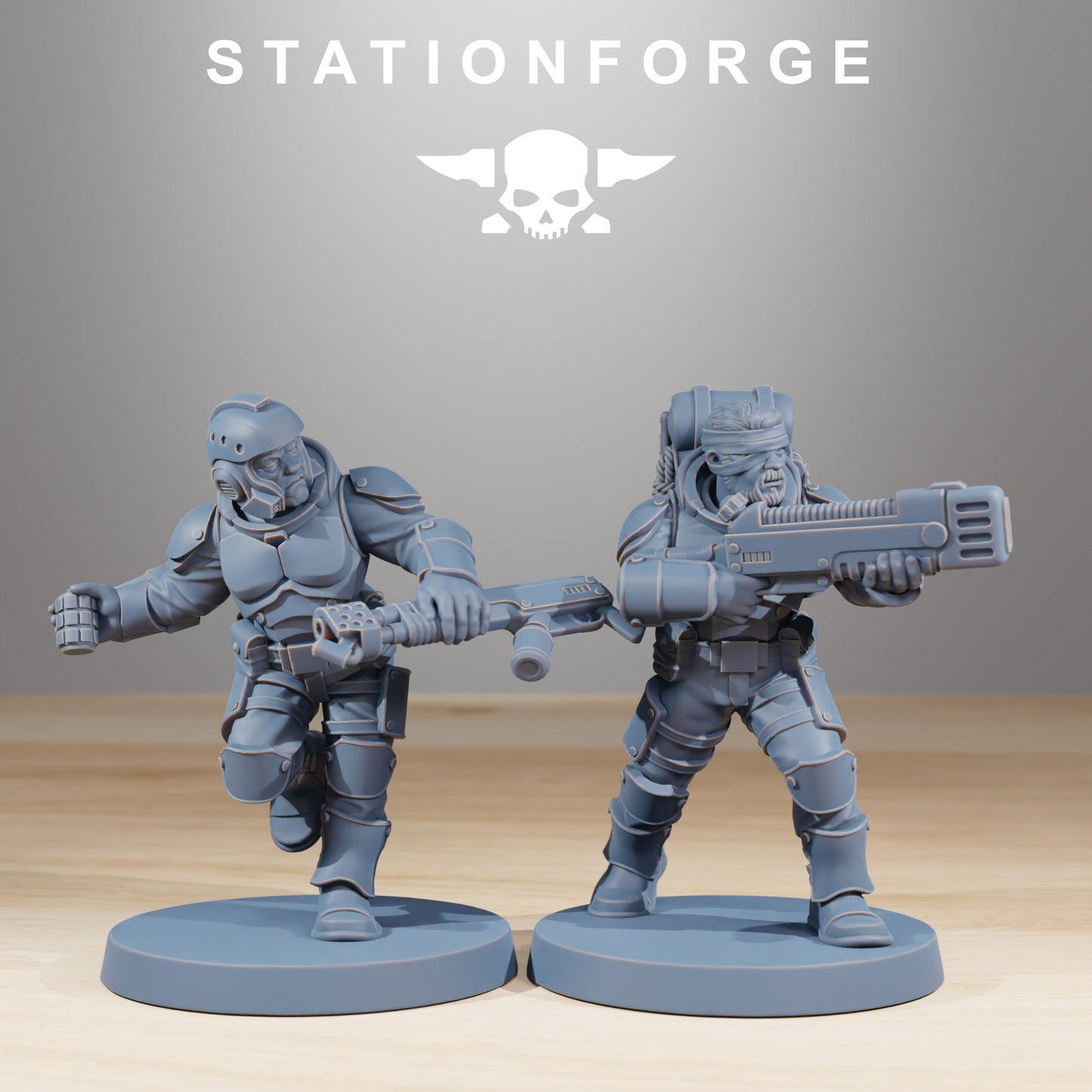 Imperial soldiers of the Vaskar x 10, Infantry Platoon, Shock trooper Squad