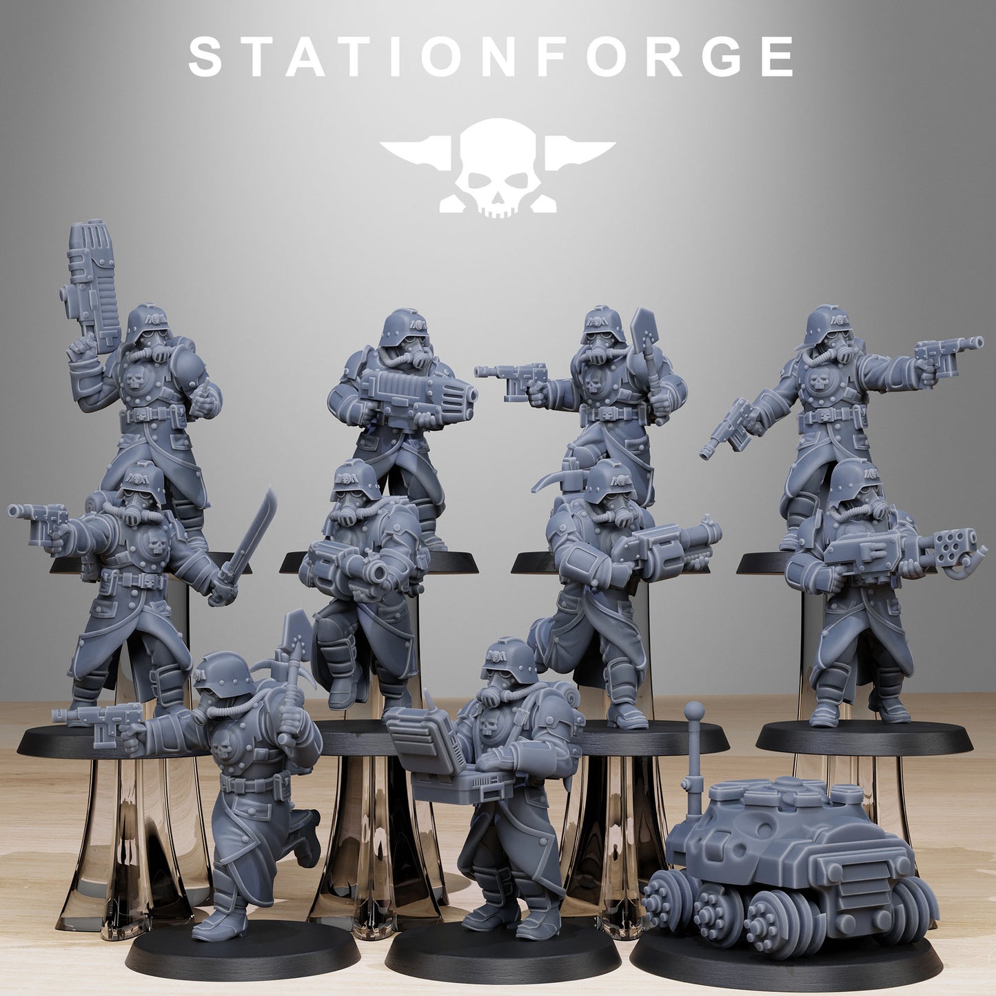 Imperial Soldiers of the Grim Guard x 11, Death Division, Bombardier Korps