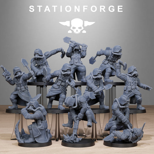 Imperial Shovel Fighters of the Grim Guard x10, Death Division, Fighters Korps